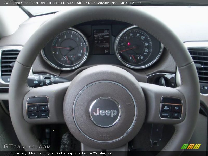 Stone White / Dark Graystone/Medium Graystone 2011 Jeep Grand Cherokee Laredo 4x4