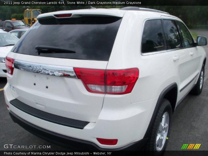 Stone White / Dark Graystone/Medium Graystone 2011 Jeep Grand Cherokee Laredo 4x4