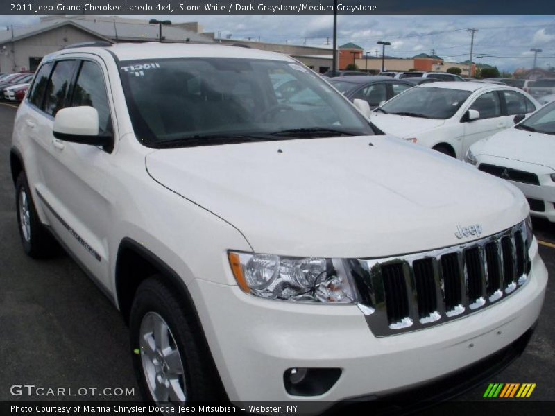 Stone White / Dark Graystone/Medium Graystone 2011 Jeep Grand Cherokee Laredo 4x4