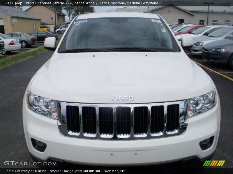 Stone White / Dark Graystone/Medium Graystone 2011 Jeep Grand Cherokee Laredo 4x4