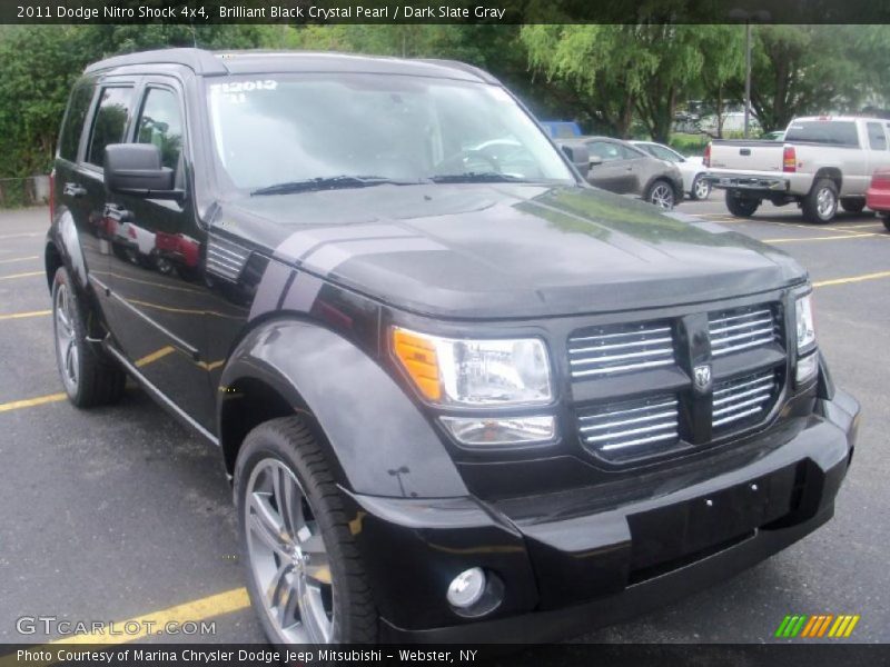 Brilliant Black Crystal Pearl / Dark Slate Gray 2011 Dodge Nitro Shock 4x4