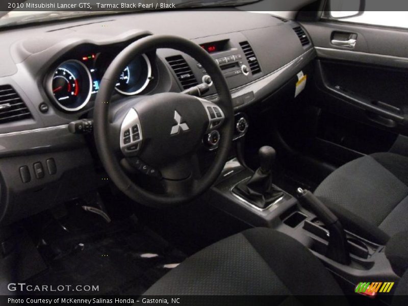 Tarmac Black Pearl / Black 2010 Mitsubishi Lancer GTS