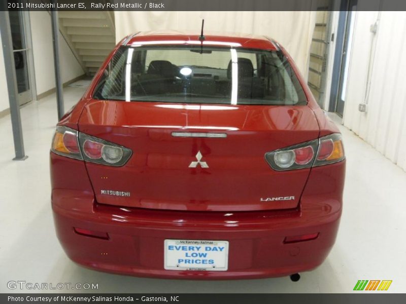 Rally Red Metallic / Black 2011 Mitsubishi Lancer ES
