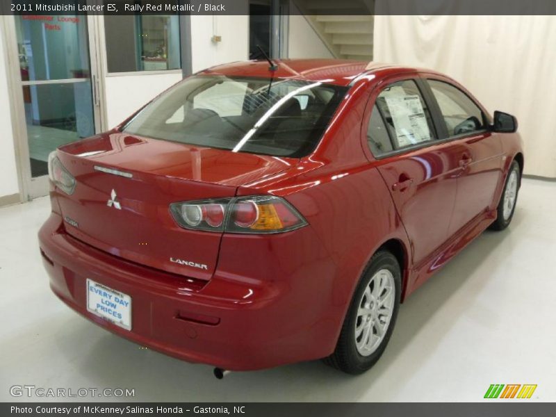 Rally Red Metallic / Black 2011 Mitsubishi Lancer ES