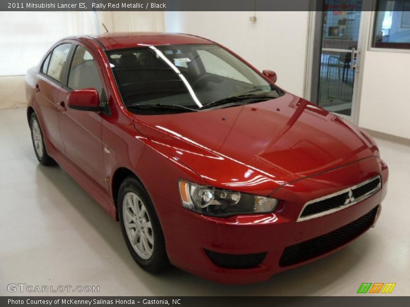 Rally Red Metallic / Black 2011 Mitsubishi Lancer ES