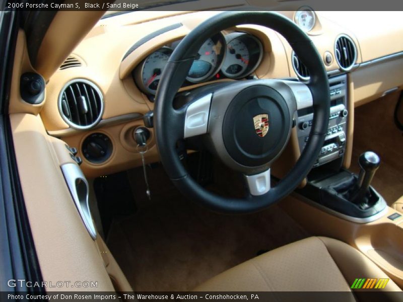 Black / Sand Beige 2006 Porsche Cayman S