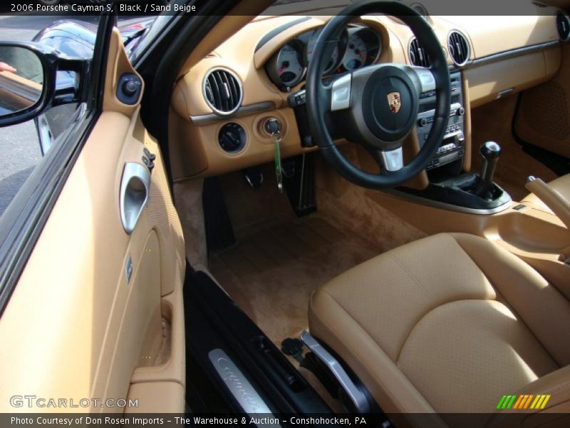 Black / Sand Beige 2006 Porsche Cayman S