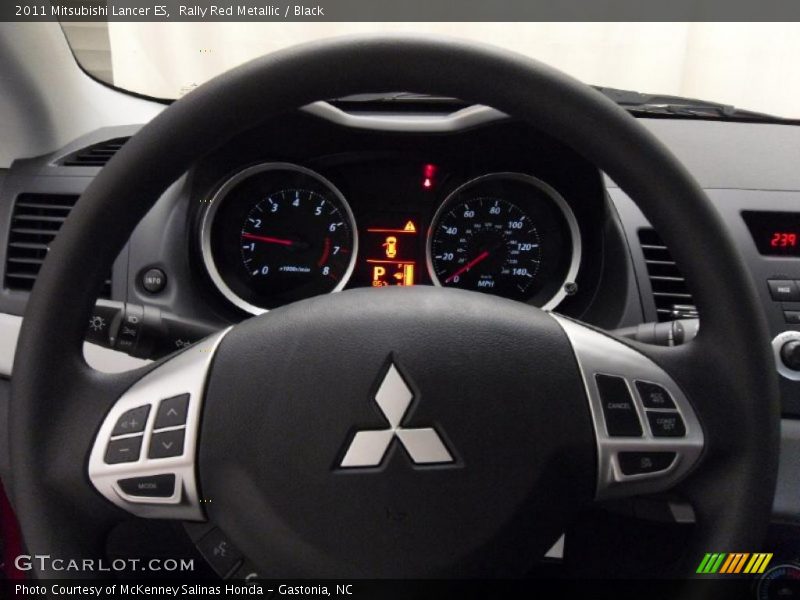Rally Red Metallic / Black 2011 Mitsubishi Lancer ES