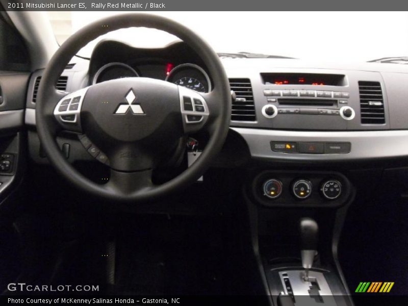 Rally Red Metallic / Black 2011 Mitsubishi Lancer ES