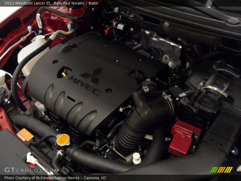 Rally Red Metallic / Black 2011 Mitsubishi Lancer ES