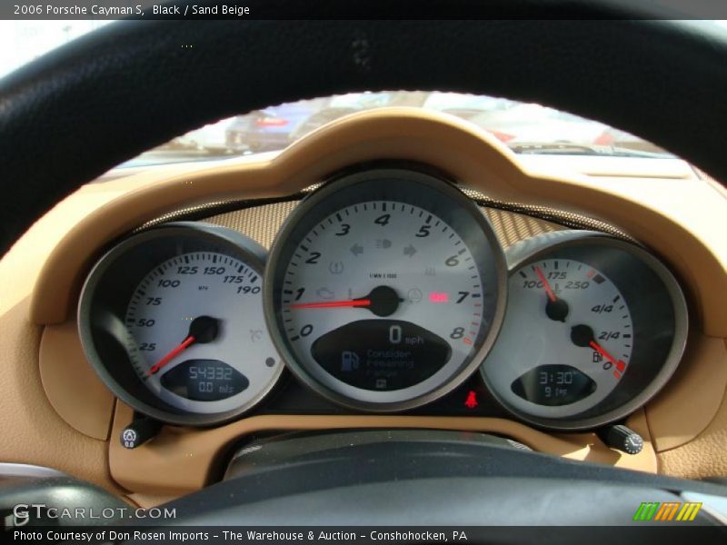 Black / Sand Beige 2006 Porsche Cayman S