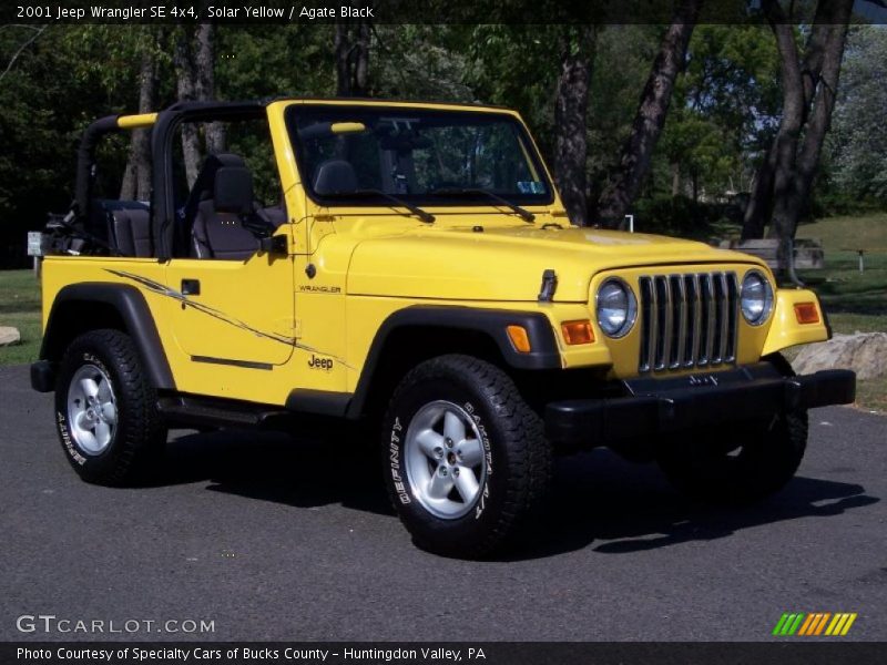 Solar Yellow / Agate Black 2001 Jeep Wrangler SE 4x4