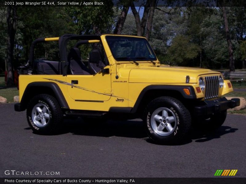 Solar Yellow / Agate Black 2001 Jeep Wrangler SE 4x4