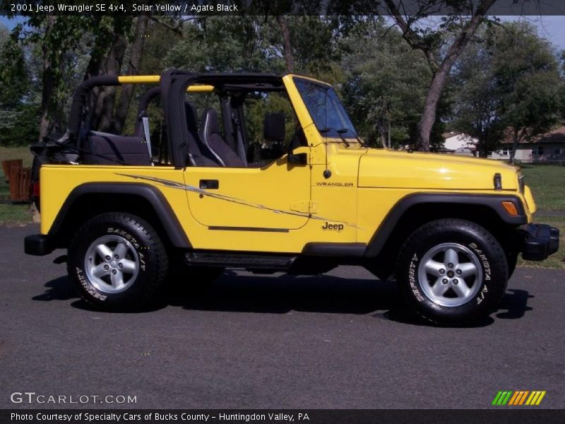 Solar Yellow / Agate Black 2001 Jeep Wrangler SE 4x4
