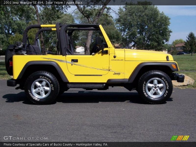 Solar Yellow / Agate Black 2001 Jeep Wrangler SE 4x4