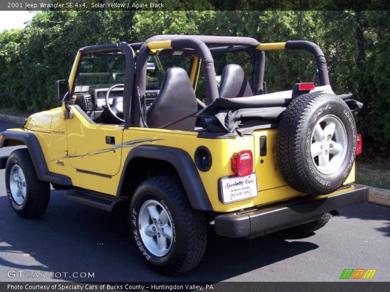 Solar Yellow / Agate Black 2001 Jeep Wrangler SE 4x4