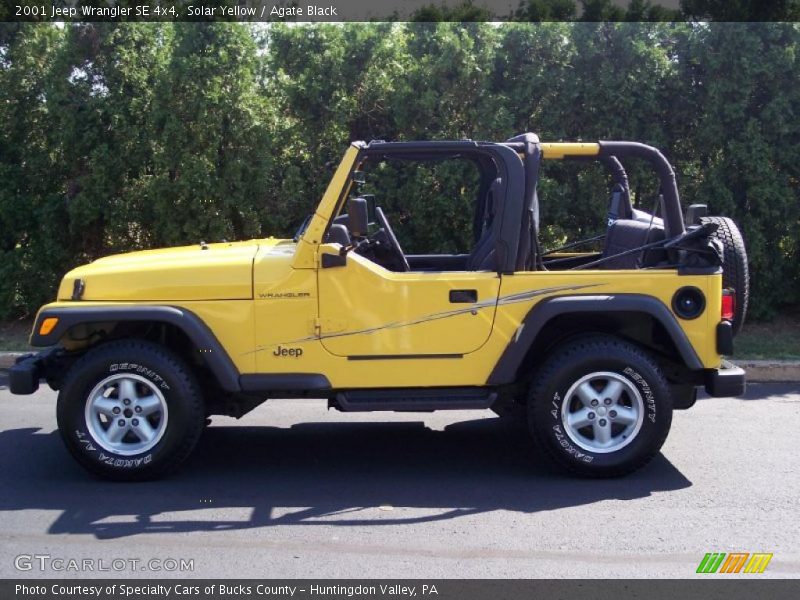 Solar Yellow / Agate Black 2001 Jeep Wrangler SE 4x4