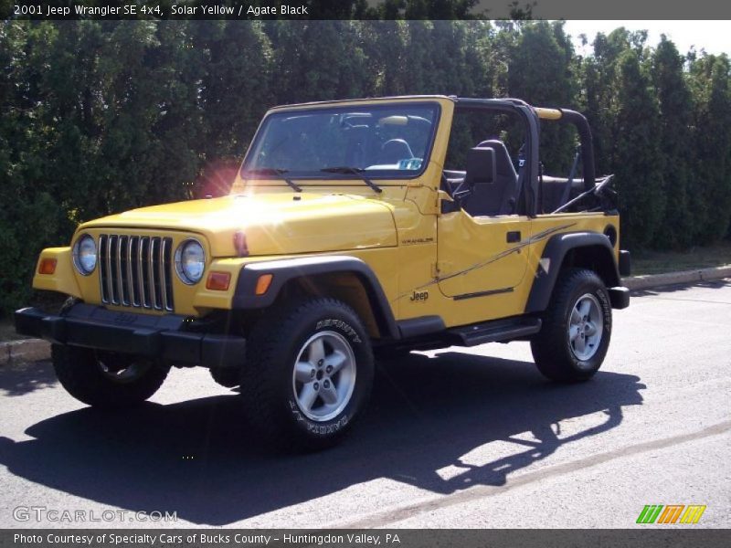 Solar Yellow / Agate Black 2001 Jeep Wrangler SE 4x4