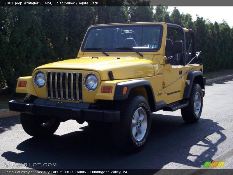 Solar Yellow / Agate Black 2001 Jeep Wrangler SE 4x4