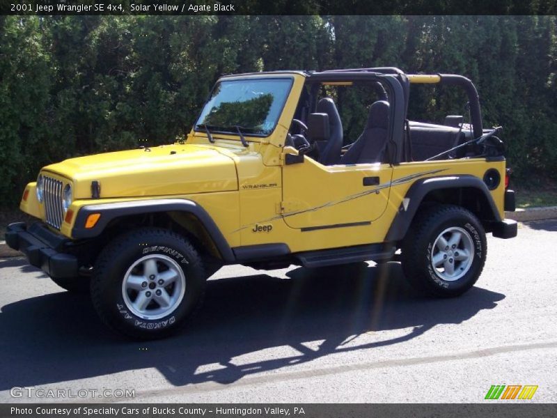 Solar Yellow / Agate Black 2001 Jeep Wrangler SE 4x4
