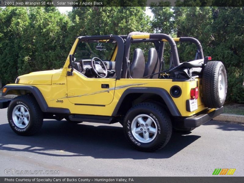 Solar Yellow / Agate Black 2001 Jeep Wrangler SE 4x4