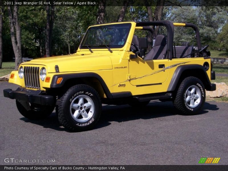 Solar Yellow / Agate Black 2001 Jeep Wrangler SE 4x4