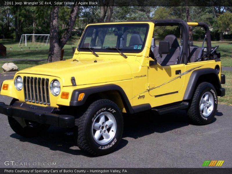Solar Yellow / Agate Black 2001 Jeep Wrangler SE 4x4