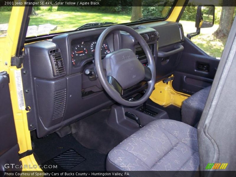 Solar Yellow / Agate Black 2001 Jeep Wrangler SE 4x4