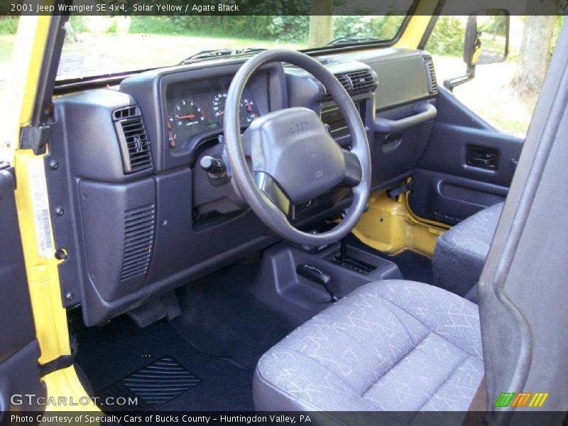 Solar Yellow / Agate Black 2001 Jeep Wrangler SE 4x4