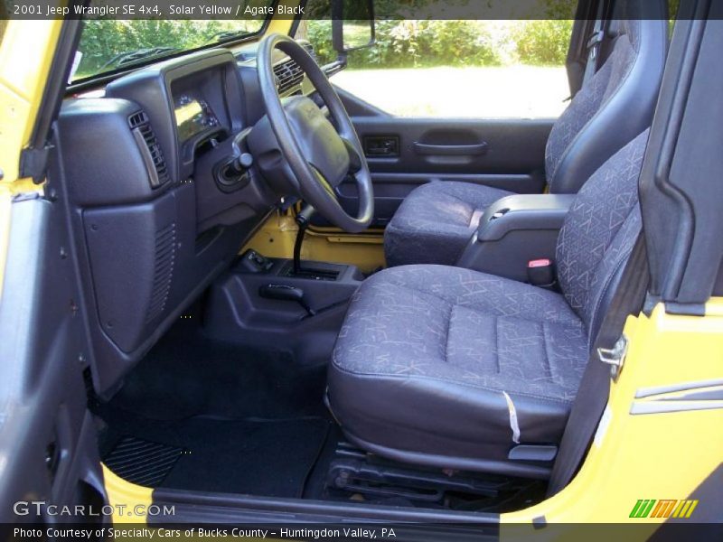 Solar Yellow / Agate Black 2001 Jeep Wrangler SE 4x4
