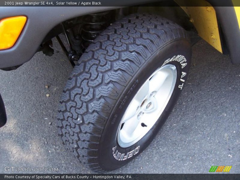 Solar Yellow / Agate Black 2001 Jeep Wrangler SE 4x4