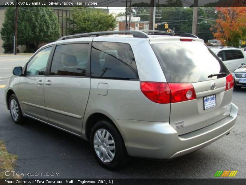 Silver Shadow Pearl / Stone 2008 Toyota Sienna LE