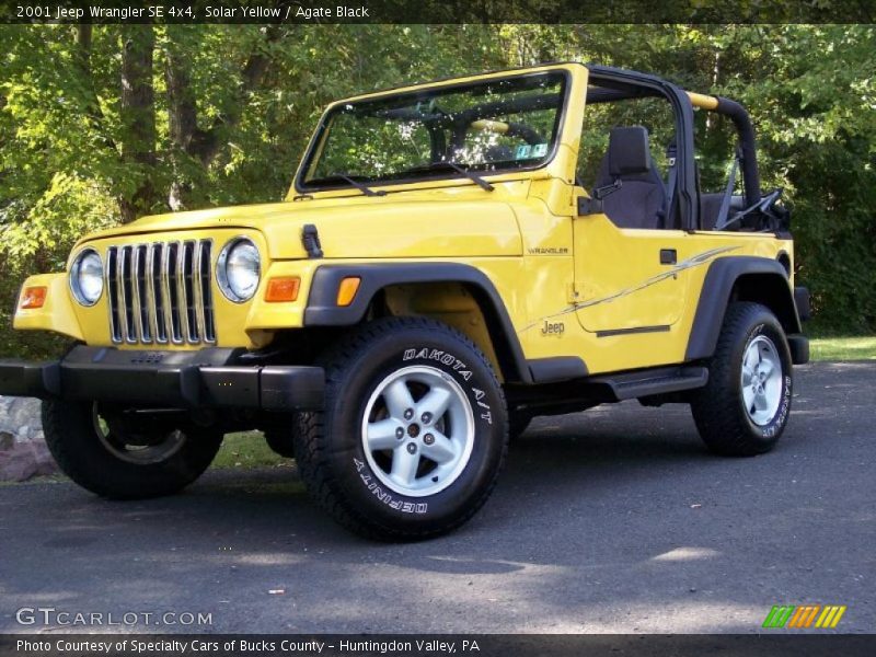 Solar Yellow / Agate Black 2001 Jeep Wrangler SE 4x4