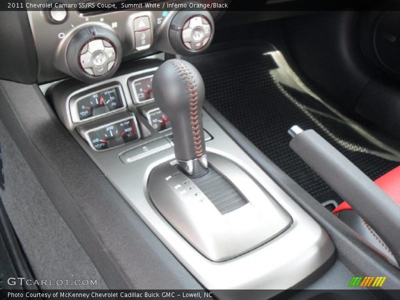 Summit White / Inferno Orange/Black 2011 Chevrolet Camaro SS/RS Coupe