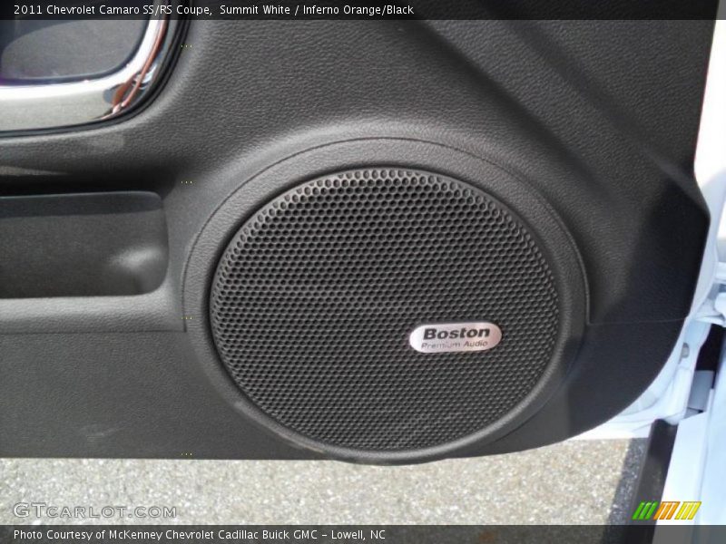 Summit White / Inferno Orange/Black 2011 Chevrolet Camaro SS/RS Coupe