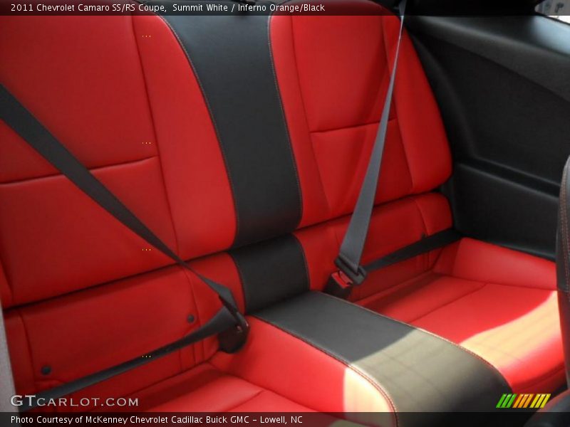 Summit White / Inferno Orange/Black 2011 Chevrolet Camaro SS/RS Coupe