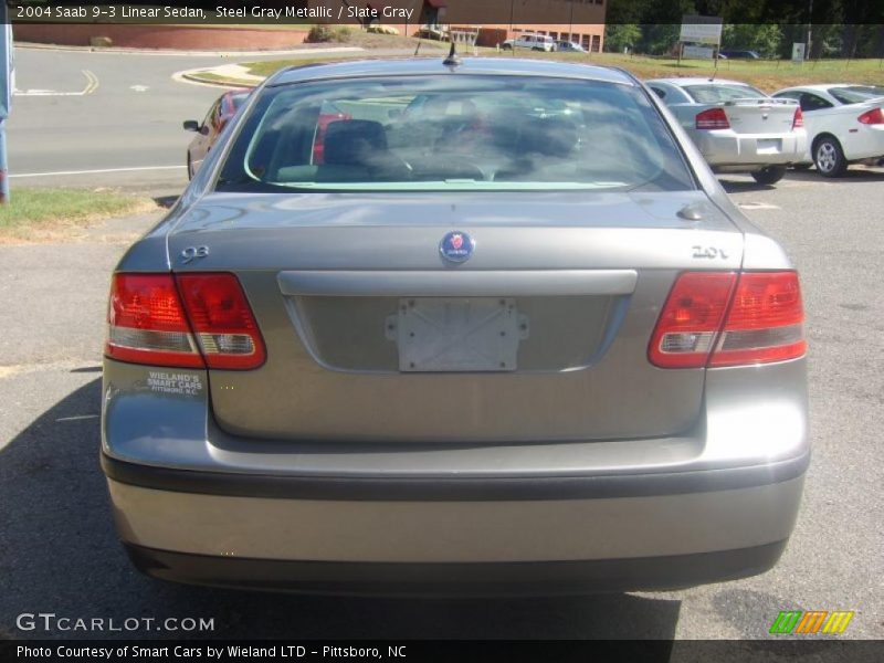 Steel Gray Metallic / Slate Gray 2004 Saab 9-3 Linear Sedan