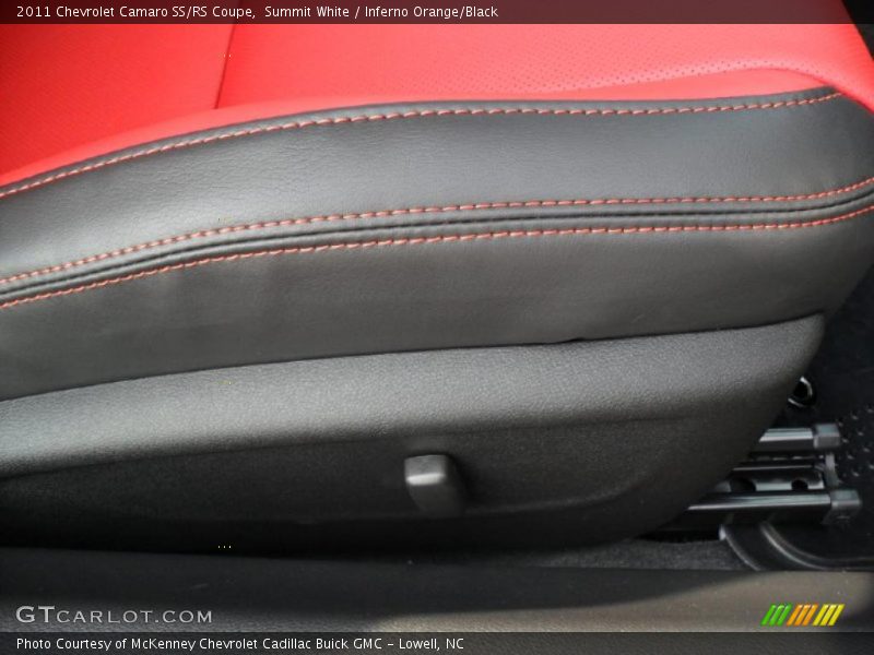 Summit White / Inferno Orange/Black 2011 Chevrolet Camaro SS/RS Coupe