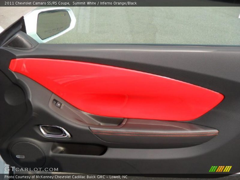 Summit White / Inferno Orange/Black 2011 Chevrolet Camaro SS/RS Coupe