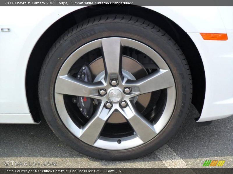 Summit White / Inferno Orange/Black 2011 Chevrolet Camaro SS/RS Coupe