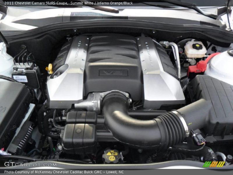 Summit White / Inferno Orange/Black 2011 Chevrolet Camaro SS/RS Coupe