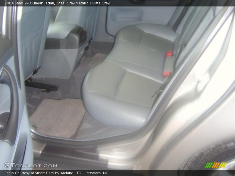 Steel Gray Metallic / Slate Gray 2004 Saab 9-3 Linear Sedan