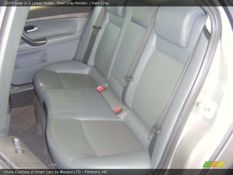 Steel Gray Metallic / Slate Gray 2004 Saab 9-3 Linear Sedan