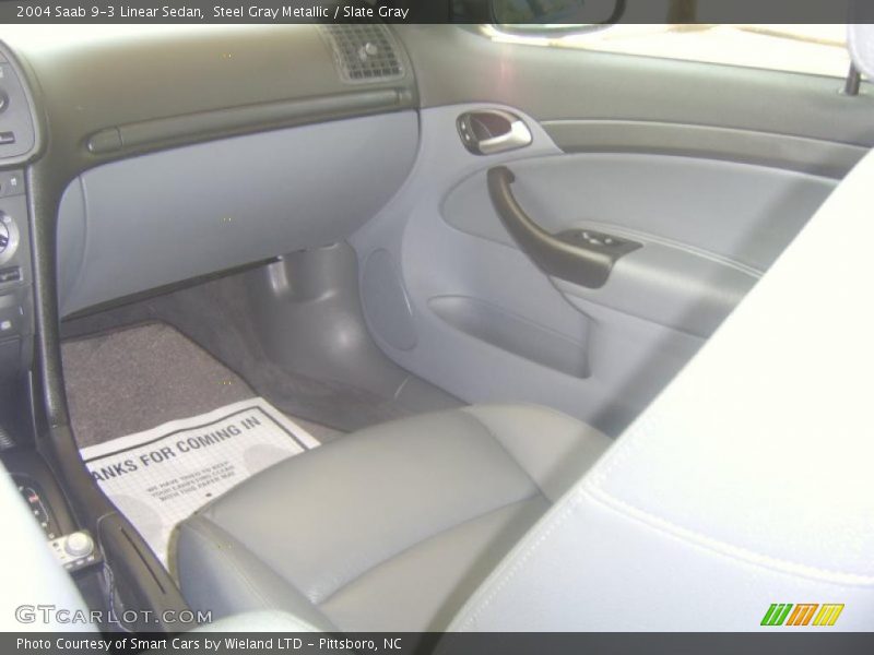 Steel Gray Metallic / Slate Gray 2004 Saab 9-3 Linear Sedan
