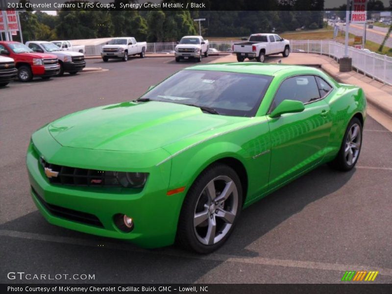 Synergy Green Metallic / Black 2011 Chevrolet Camaro LT/RS Coupe