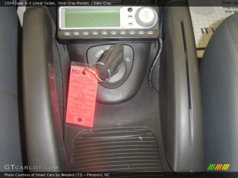 Steel Gray Metallic / Slate Gray 2004 Saab 9-3 Linear Sedan