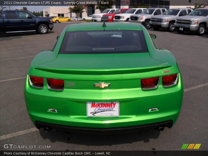 Synergy Green Metallic / Black 2011 Chevrolet Camaro LT/RS Coupe