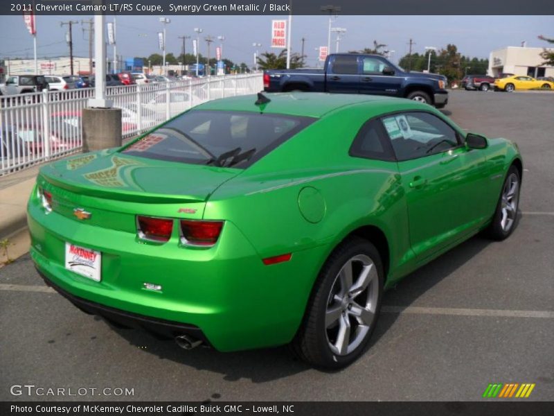 Synergy Green Metallic / Black 2011 Chevrolet Camaro LT/RS Coupe