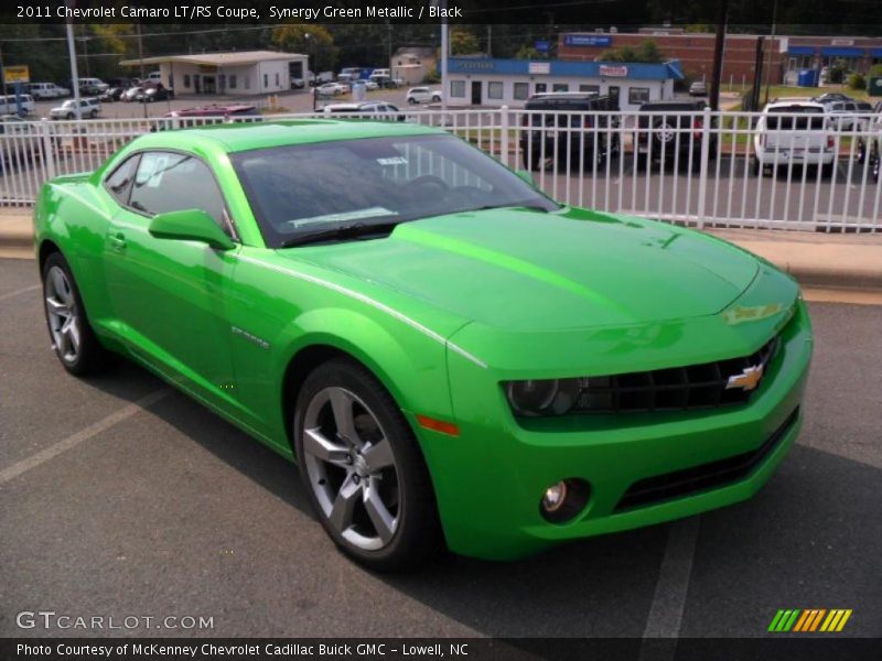 Synergy Green Metallic / Black 2011 Chevrolet Camaro LT/RS Coupe
