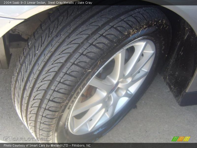 Steel Gray Metallic / Slate Gray 2004 Saab 9-3 Linear Sedan